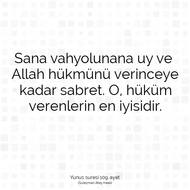 Ayetbul | Kuran Mealleri | Quran | Yunus suresi 109. ayet