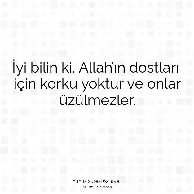 Ayetbul | Kuran Mealleri | Quran | Yunus suresi 62. ayet