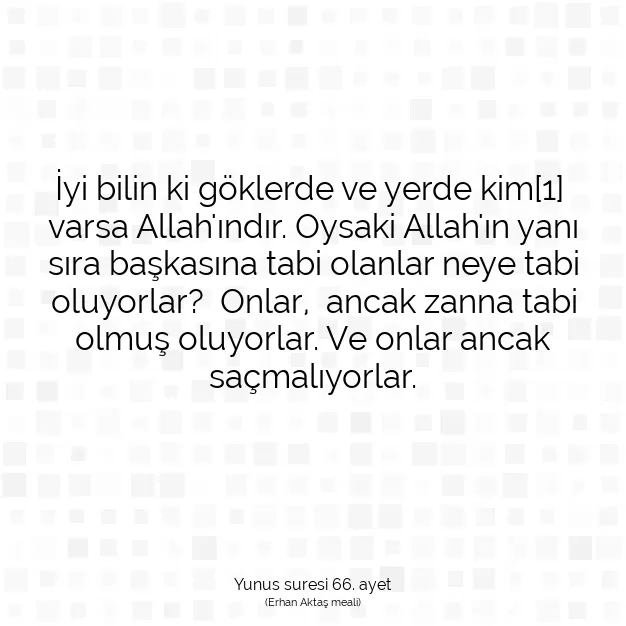 Ayetbul | Kuran Mealleri | Quran | Yunus suresi 66. ayet