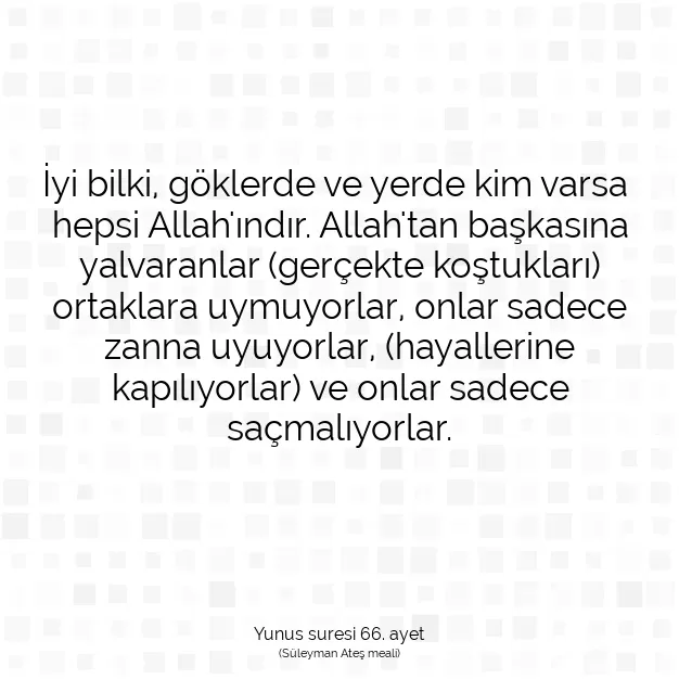 Ayetbul | Kuran Mealleri | Quran | Yunus suresi 66. ayet