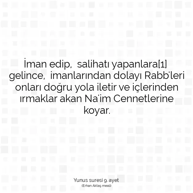 Ayetbul | Kuran Mealleri | Quran | Yunus suresi 9. ayet