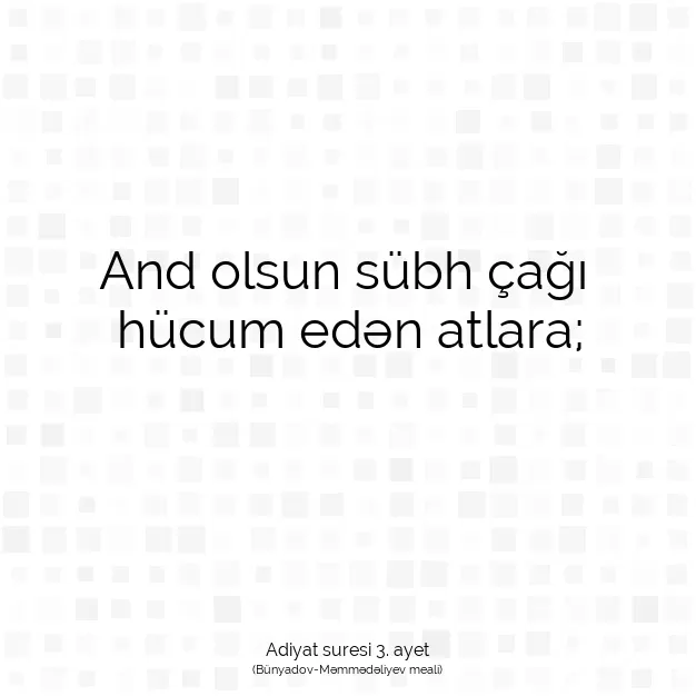 Ayetbul | Kuran Mealleri | Quran | Adiyat suresi 3. ayet