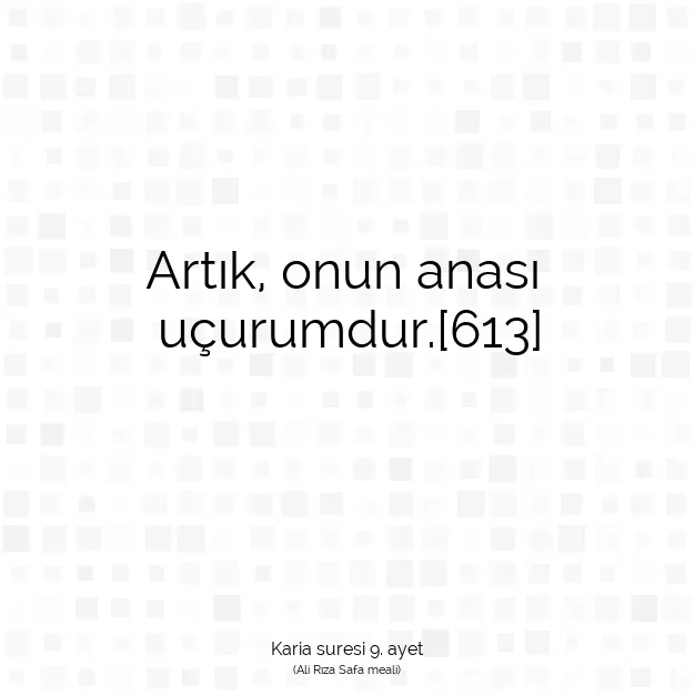 Ayetbul | Kuran Mealleri | Quran | Karia suresi 9. ayet