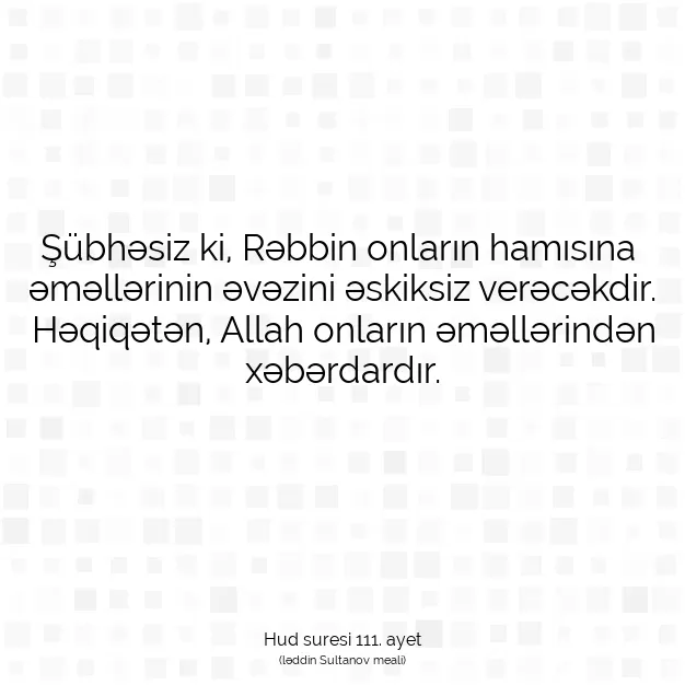 Ayetbul | Kuran Mealleri | Quran | Hud suresi 111. ayet