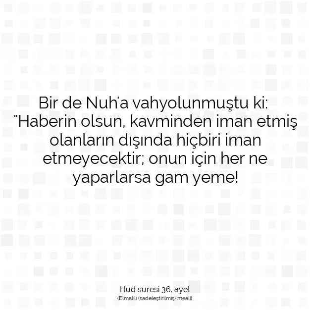 Ayetbul | Kuran Mealleri | Quran | Hud suresi 36. ayet