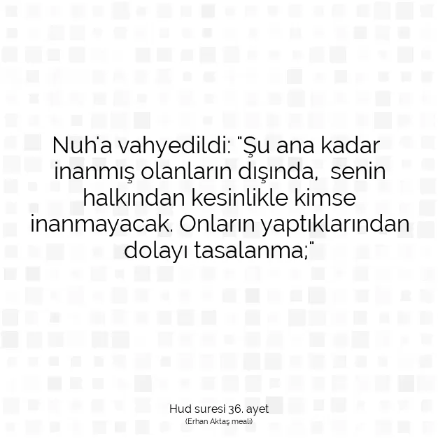 Ayetbul | Kuran Mealleri | Quran | Hud suresi 36. ayet