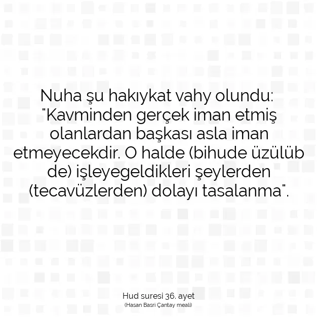 Ayetbul | Kuran Mealleri | Quran | Hud suresi 36. ayet