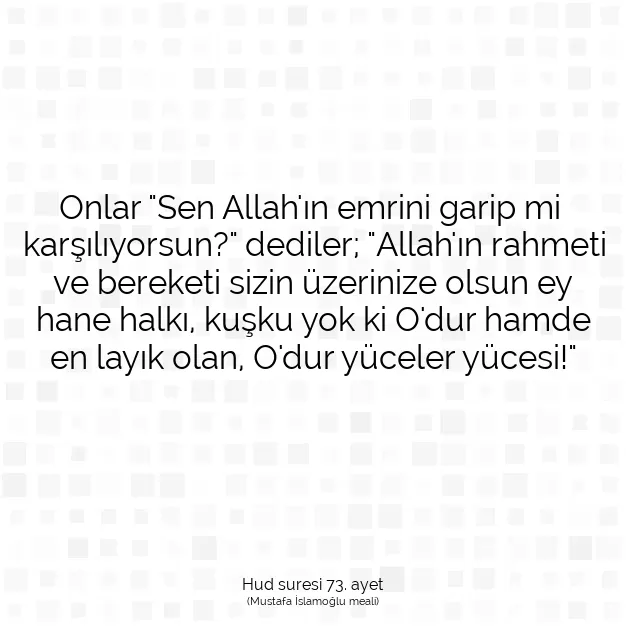 Ayetbul | Kuran Mealleri | Quran | Hud suresi 73. ayet