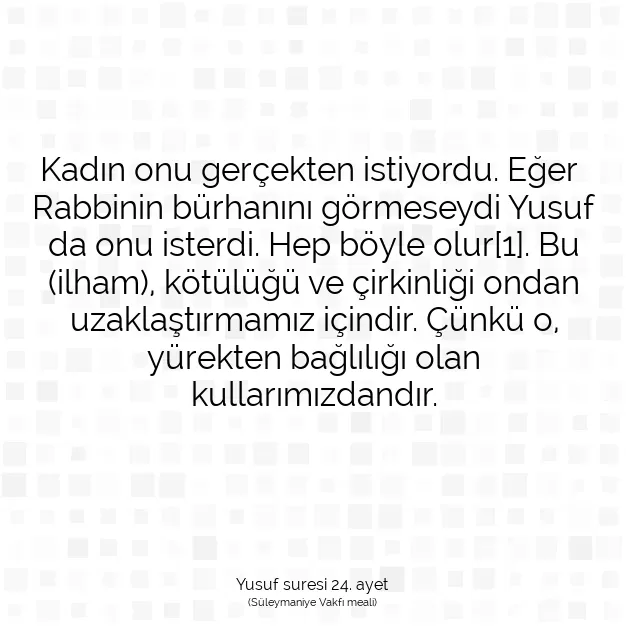 Ayetbul | Kuran Mealleri | Quran | Yusuf suresi 24. ayet