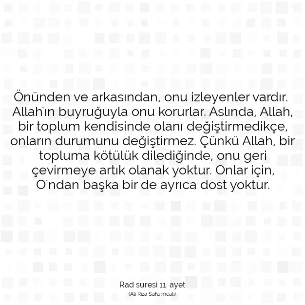 Ayetbul | Kuran Mealleri | Quran | Rad suresi 11. ayet