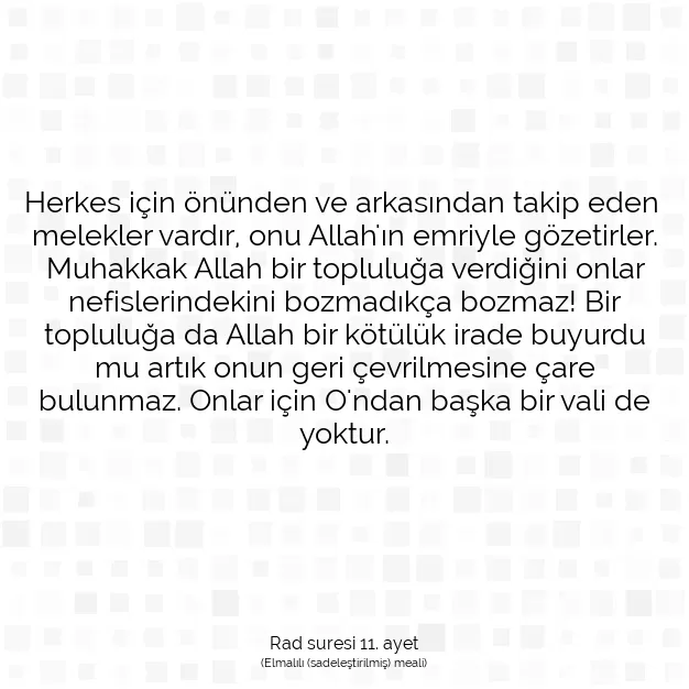 Ayetbul | Kuran Mealleri | Quran | Rad suresi 11. ayet