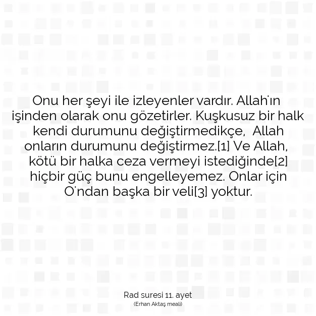 Ayetbul | Kuran Mealleri | Quran | Rad suresi 11. ayet