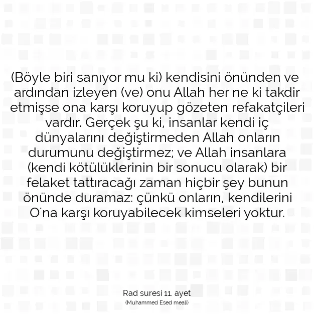 Ayetbul | Kuran Mealleri | Quran | Rad suresi 11. ayet