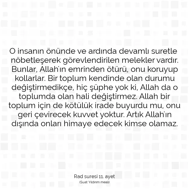 Ayetbul | Kuran Mealleri | Quran | Rad suresi 11. ayet