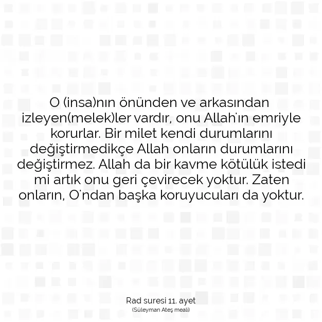 Ayetbul | Kuran Mealleri | Quran | Rad suresi 11. ayet