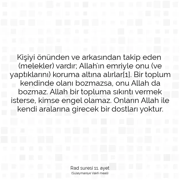 Ayetbul | Kuran Mealleri | Quran | Rad suresi 11. ayet