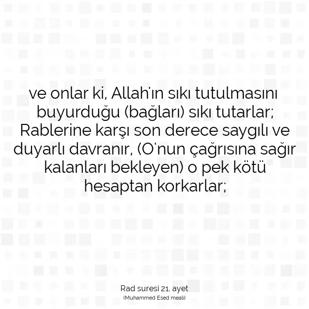 Ayetbul | Kuran Mealleri | Quran | Rad suresi 21. ayet