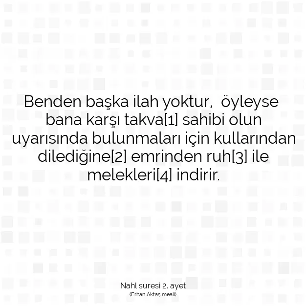 Ayetbul | Kuran Mealleri | Quran | Nahl suresi 2. ayet