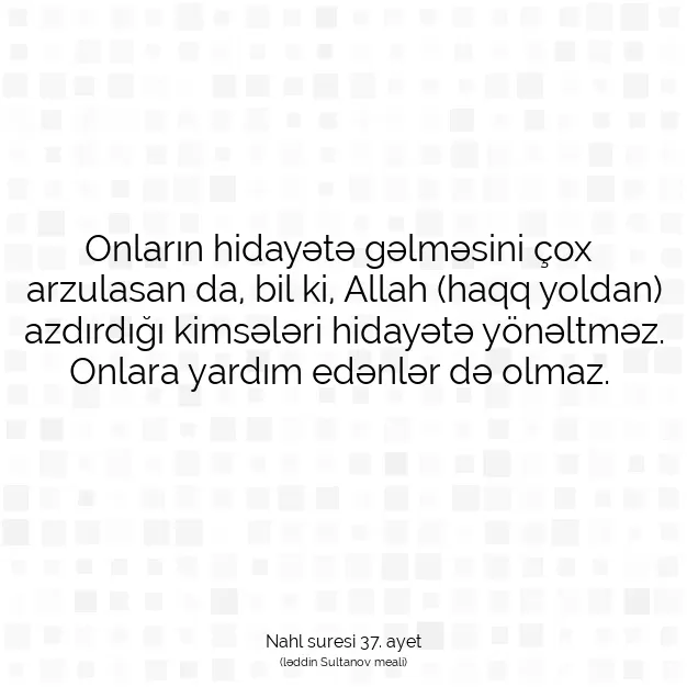 Ayetbul | Kuran Mealleri | Quran | Nahl suresi 37. ayet