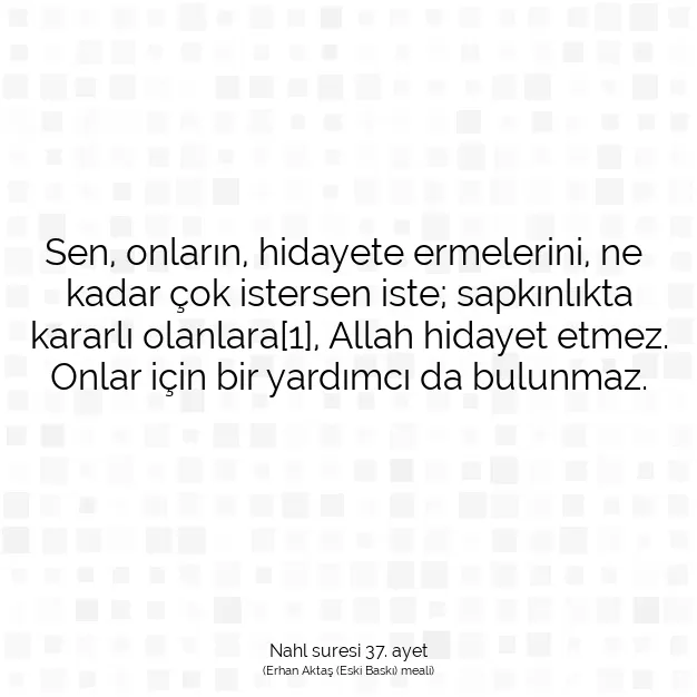 Ayetbul | Kuran Mealleri | Quran | Nahl suresi 37. ayet