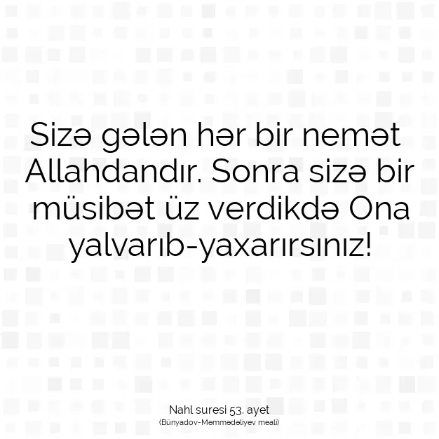 Ayetbul | Kuran Mealleri | Quran | Nahl suresi 53. ayet