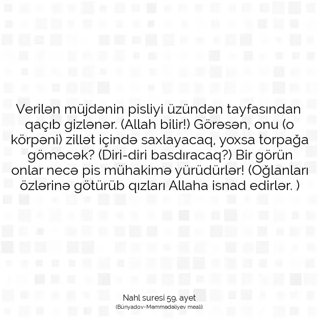 Ayetbul | Kuran Mealleri | Quran | Nahl suresi 59. ayet