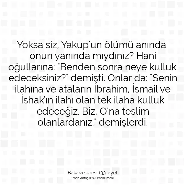 Ayetbul | Kuran Mealleri | Quran | Bakara suresi 133. ayet