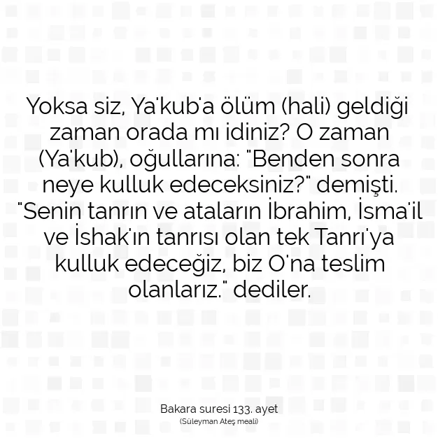 Ayetbul | Kuran Mealleri | Quran | Bakara suresi 133. ayet