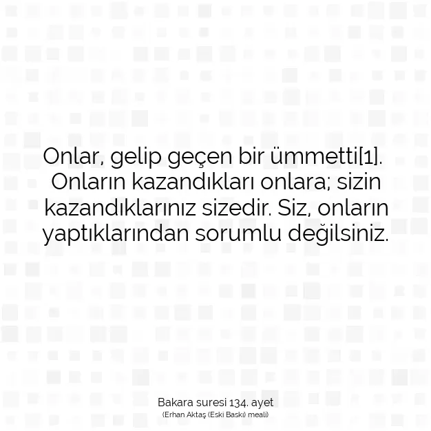 Ayetbul | Kuran Mealleri | Quran | Bakara suresi 134. ayet