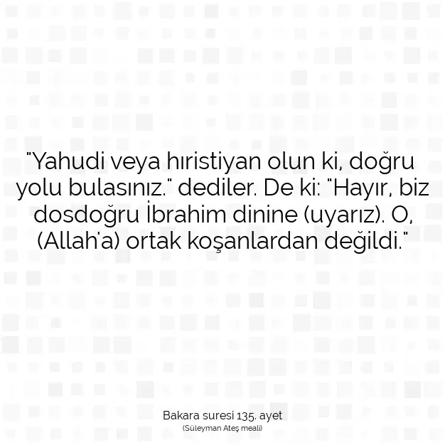 Ayetbul | Kuran Mealleri | Quran | Bakara suresi 135. ayet