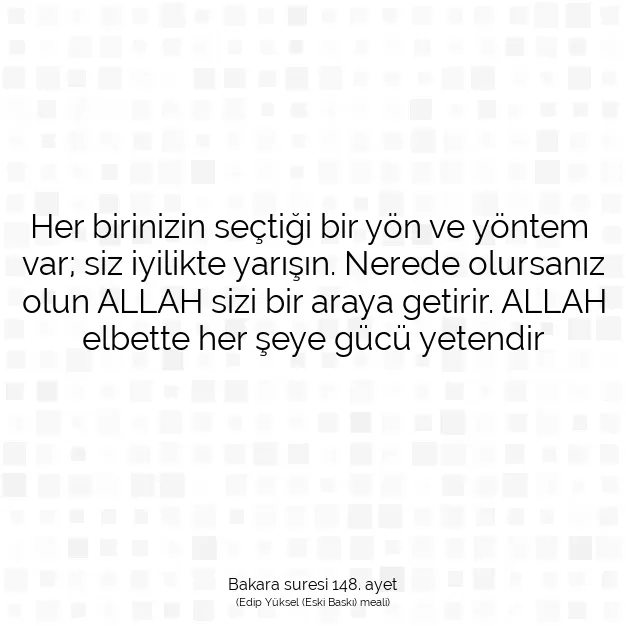 Ayetbul | Kuran Mealleri | Quran | Bakara suresi 148. ayet