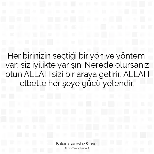 Ayetbul | Kuran Mealleri | Quran | Bakara suresi 148. ayet