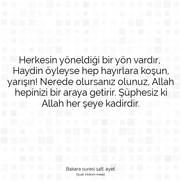 Ayetbul | Kuran Mealleri | Quran | Bakara suresi 148. ayet