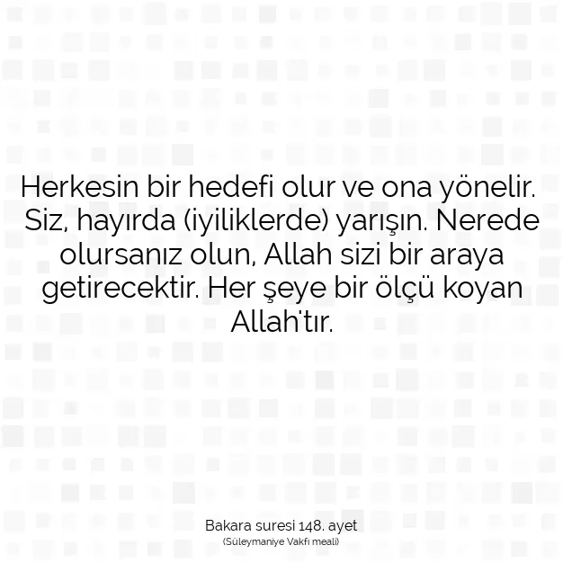 Ayetbul | Kuran Mealleri | Quran | Bakara suresi 148. ayet