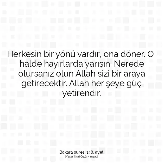 Ayetbul | Kuran Mealleri | Quran | Bakara suresi 148. ayet