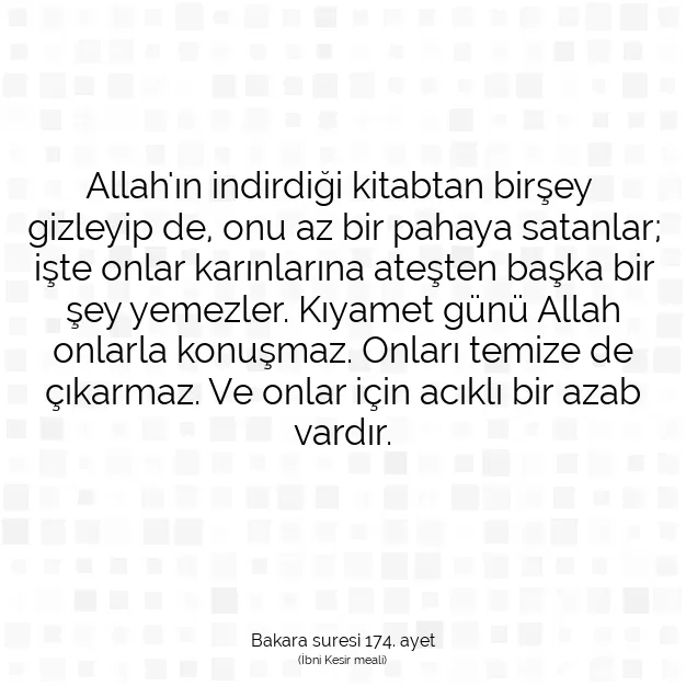 Ayetbul | Kuran Mealleri | Quran | Bakara suresi 174. ayet