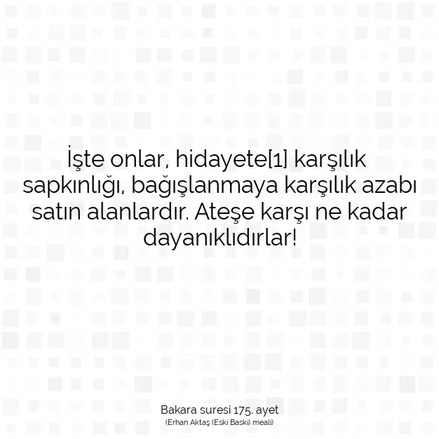 Ayetbul | Kuran Mealleri | Quran | Bakara suresi 175. ayet