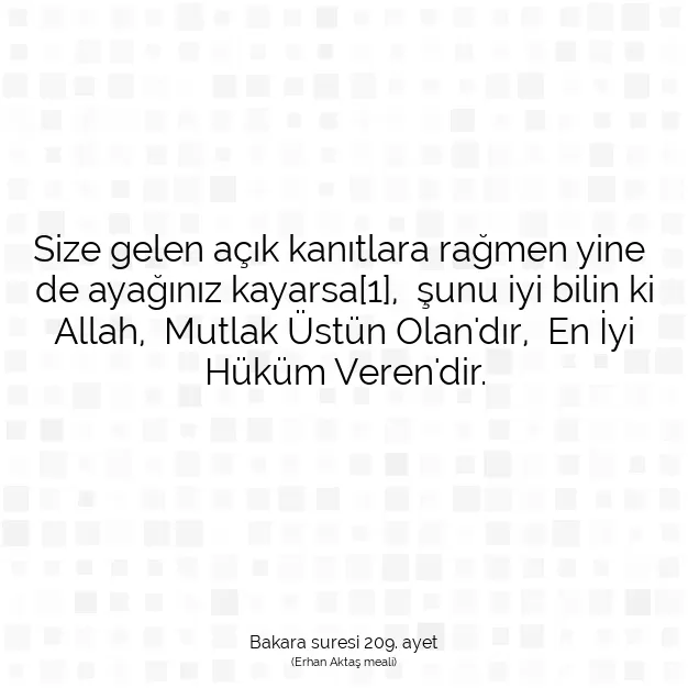 Ayetbul | Kuran Mealleri | Quran | Bakara suresi 209. ayet