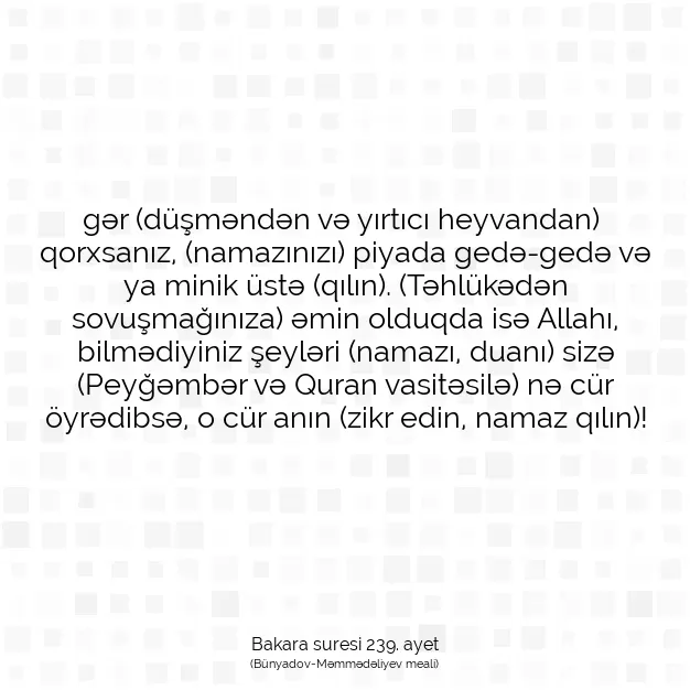 Ayetbul | Kuran Mealleri | Quran | Bakara suresi 239. ayet