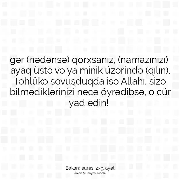 Ayetbul | Kuran Mealleri | Quran | Bakara suresi 239. ayet