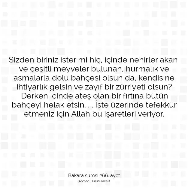 Ayetbul | Kuran Mealleri | Quran | Bakara suresi 266. ayet