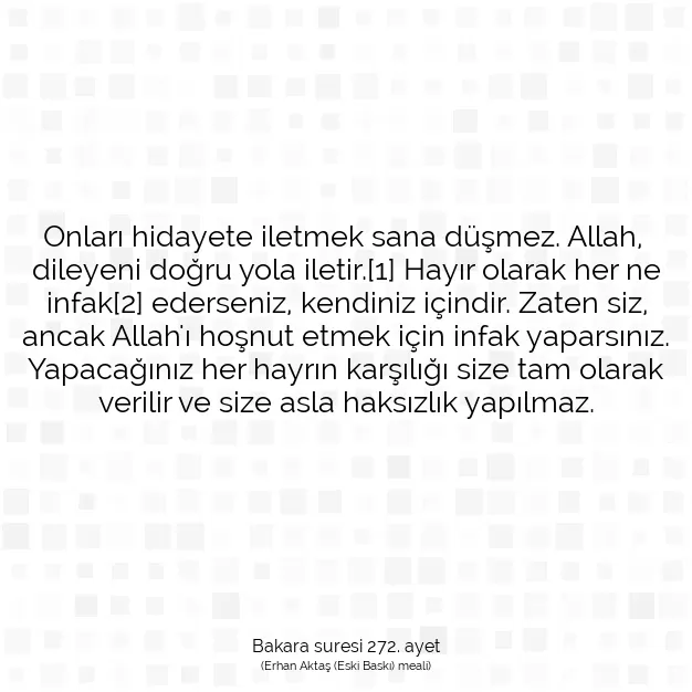 Ayetbul | Kuran Mealleri | Quran | Bakara suresi 272. ayet