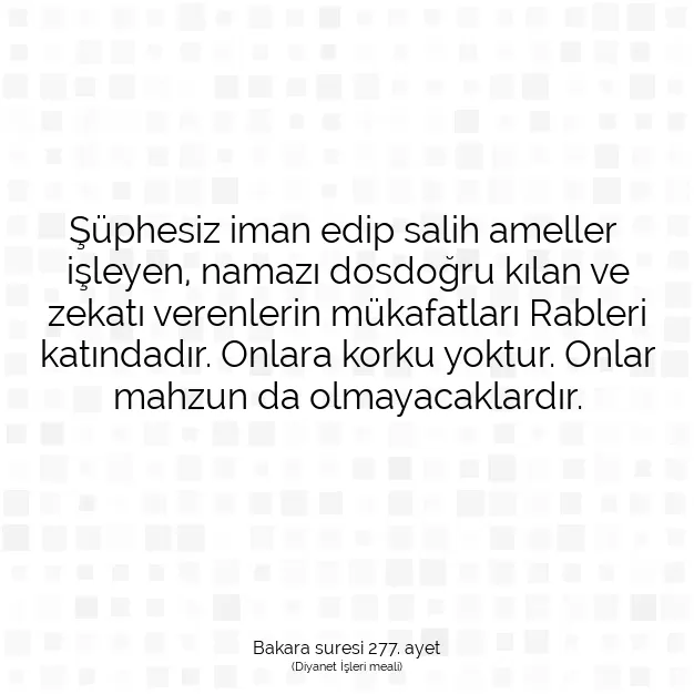 Ayetbul | Kuran Mealleri | Quran | Bakara suresi 277. ayet