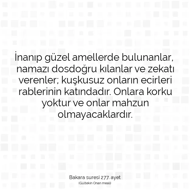 Ayetbul | Kuran Mealleri | Quran | Bakara suresi 277. ayet