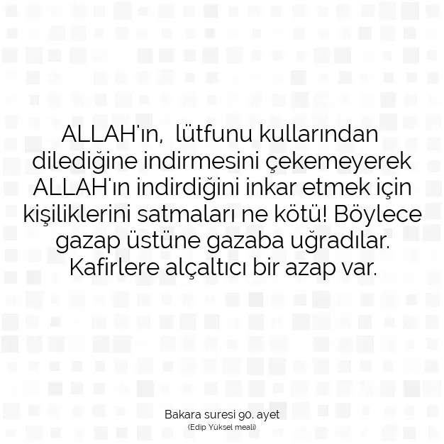 Ayetbul | Kuran Mealleri | Quran | Bakara suresi 90. ayet