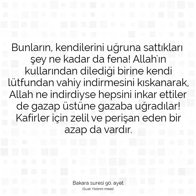 Ayetbul | Kuran Mealleri | Quran | Bakara suresi 90. ayet