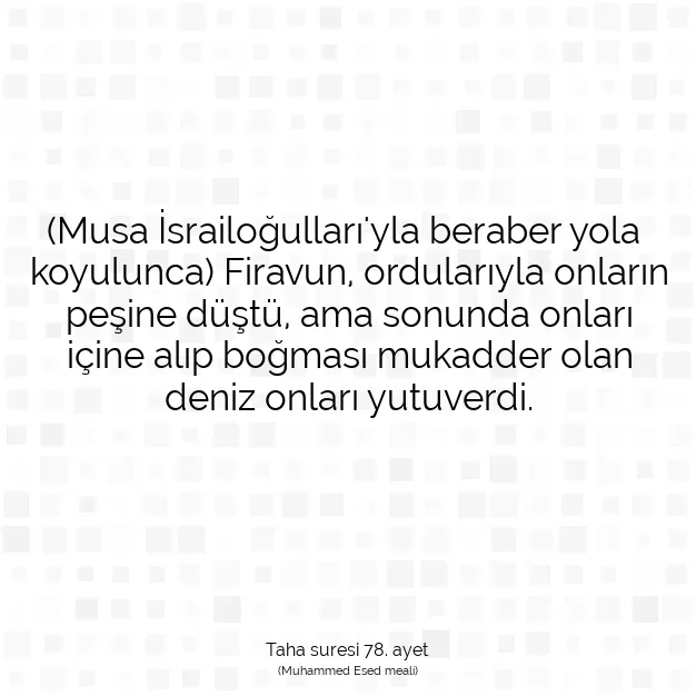 Ayetbul | Kuran Mealleri | Quran | Taha suresi 78. ayet