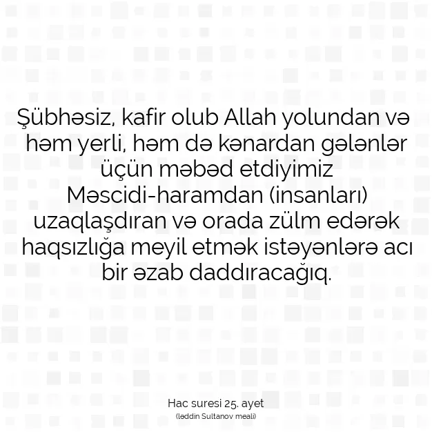 Ayetbul | Kuran Mealleri | Quran | Hac suresi 25. ayet