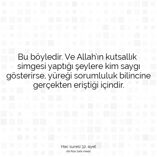 Ayetbul | Kuran Mealleri | Quran | Hac suresi 32. ayet