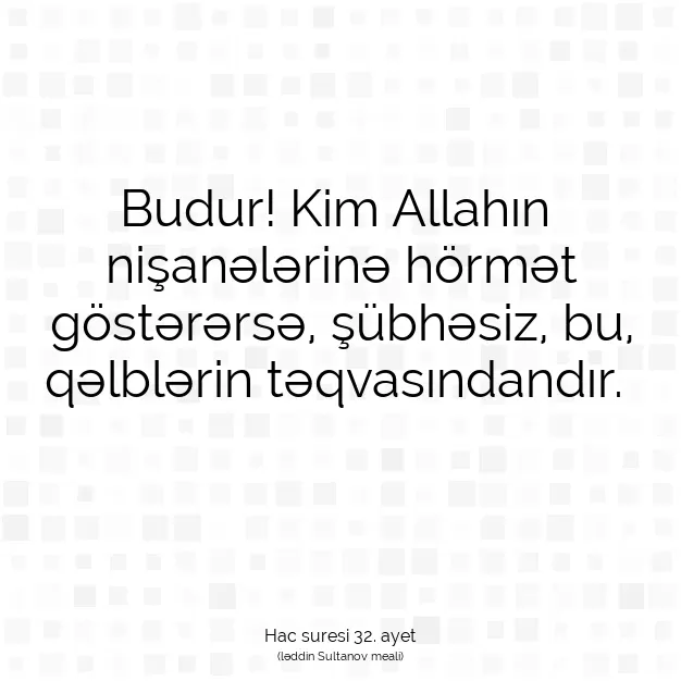 Ayetbul | Kuran Mealleri | Quran | Hac suresi 32. ayet